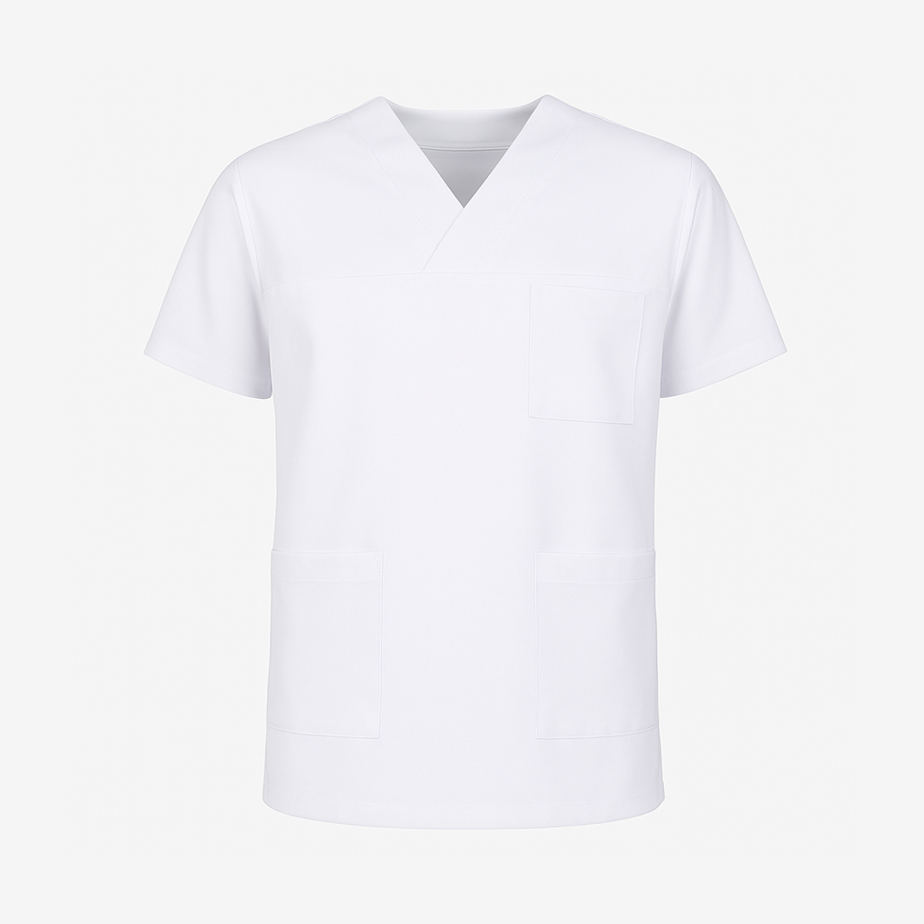 Zarf Yaka Alpaka Kumaş Scrub Üst