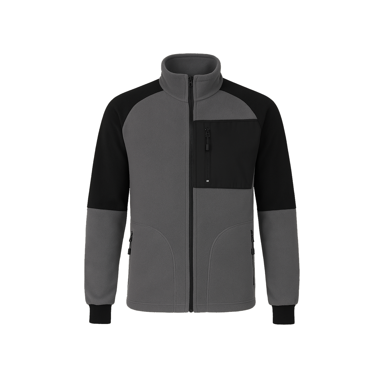 Reglan Kollu Bonding Kumaş Detaylı Polar Ceket