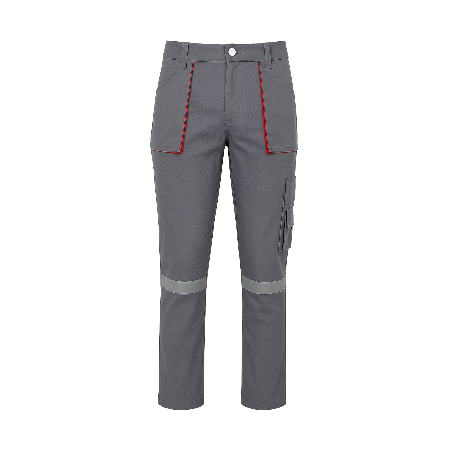 Reflektör Detaylı Unisex Gabardin İş Pantolonu