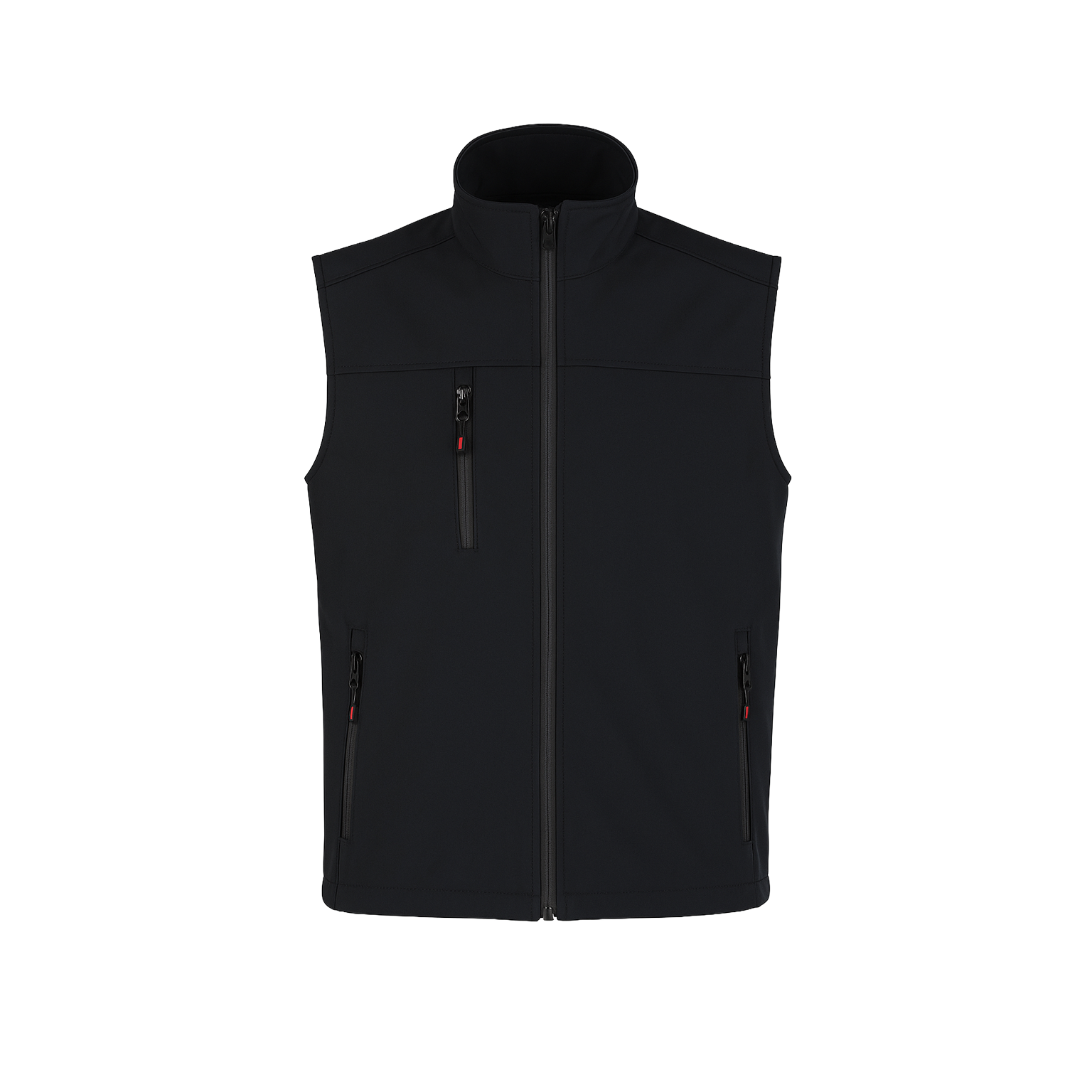 Softshell Fermuarlı Üç Cepli Yelek